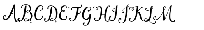 Florabella Script Font UPPERCASE