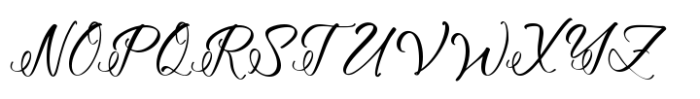 Floralis Morning Regular Font UPPERCASE