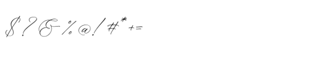 Florens Script Regular Font OTHER CHARS