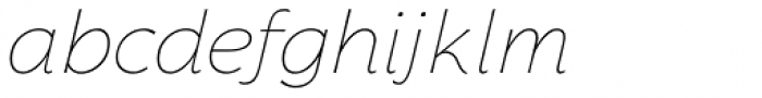 Florentia Thin Italic Font LOWERCASE