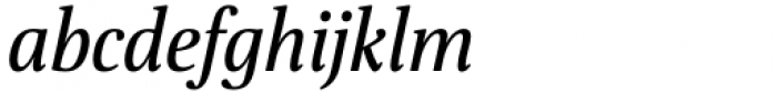 Floris Regular Italic Font LOWERCASE