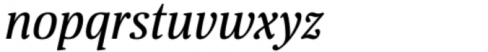 Floris Regular Italic Font LOWERCASE