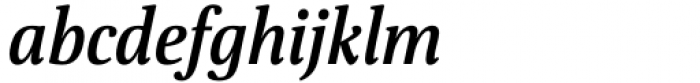 Floris SemiBold Italic Font LOWERCASE
