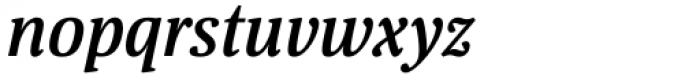 Floris SemiBold Italic Font LOWERCASE