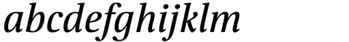 Floris Text Regular Italic Font LOWERCASE