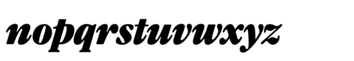 Flou Pro Black Italic Font LOWERCASE
