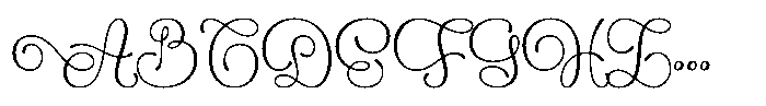 Flourel Font UPPERCASE