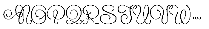 Flourel Font UPPERCASE