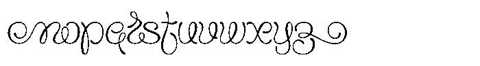 Flourel Font LOWERCASE