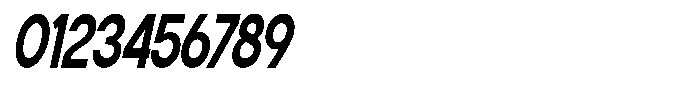 Flova Black Compressed Italic Font OTHER CHARS
