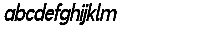 Flova Black Compressed Italic FONT