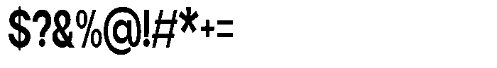 Flova Black Compressed Font OTHER CHARS