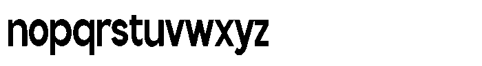 Flova Black Compressed Font LOWERCASE