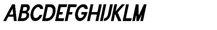 Flova Black Condensed Italic Font UPPERCASE