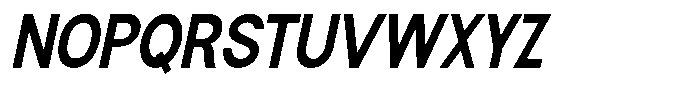 Flova Black Condensed Italic Font UPPERCASE