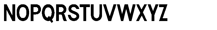 Flova Black Condensed Font UPPERCASE