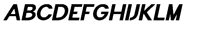 Flova Black Expanded Italic Font UPPERCASE