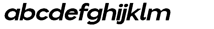 Flova Black Expanded Italic FONT