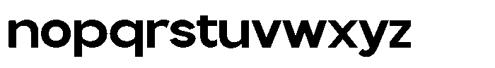 Flova Black Expanded Font LOWERCASE