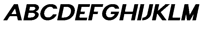 Flova Black Extended Italic Font UPPERCASE
