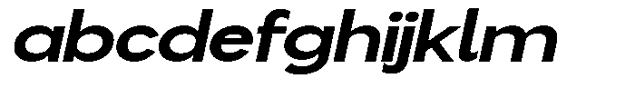 Flova Black Extended Italic FONT