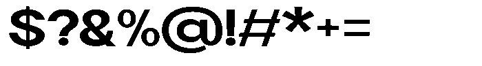 Flova Black Extended Font OTHER CHARS