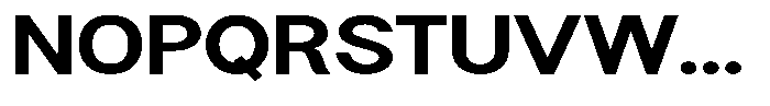 Flova Black Extended Font UPPERCASE