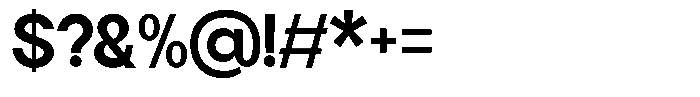 Flova Black Font OTHER CHARS