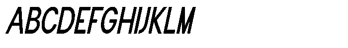 Flova Bold Compressed Italic Font UPPERCASE