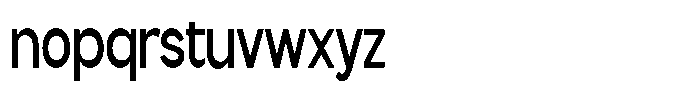 Flova Bold Compressed Font LOWERCASE