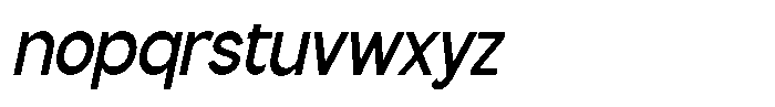 Flova Bold Condensed Italic Font LOWERCASE