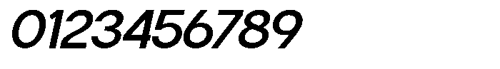 Flova Bold Expanded Italic Font OTHER CHARS