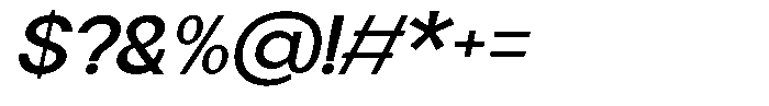 Flova Bold Expanded Italic Font OTHER CHARS