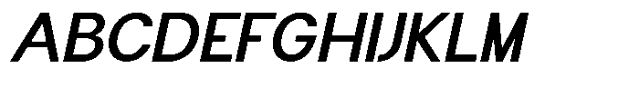 Flova Bold Expanded Italic Font UPPERCASE