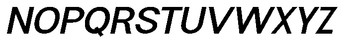 Flova Bold Expanded Italic Font UPPERCASE