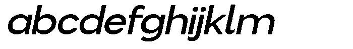 Flova Bold Expanded Italic FONT