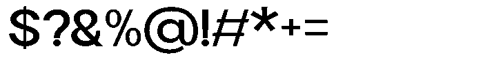 Flova Bold Expanded Font OTHER CHARS