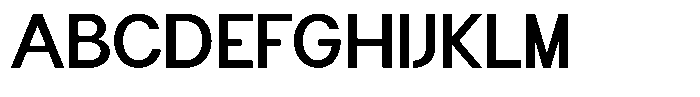 Flova Bold Expanded Font UPPERCASE