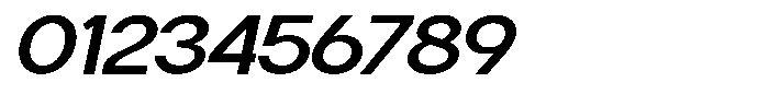 Flova Bold Extended Italic Font OTHER CHARS