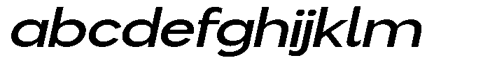 Flova Bold Extended Italic FONT
