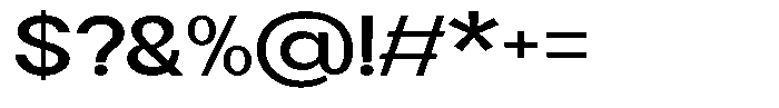 Flova Bold Extended Font OTHER CHARS
