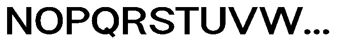 Flova Bold Extended Font UPPERCASE