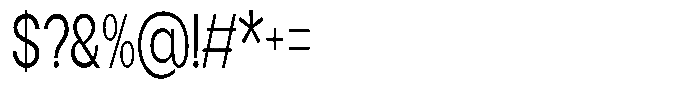 Flova Compressed Font OTHER CHARS