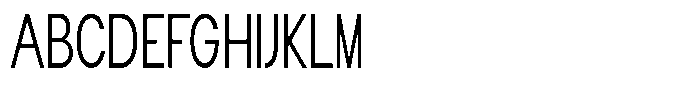 Flova Compressed Font UPPERCASE