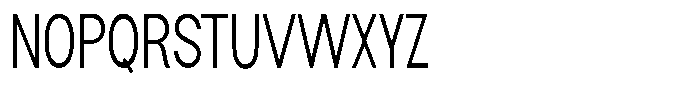 Flova Compressed Font UPPERCASE