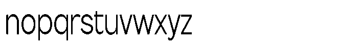 Flova Compressed Font LOWERCASE