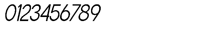 Flova Condensed Italic Font OTHER CHARS