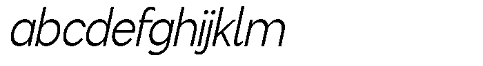 Flova Condensed Italic FONT