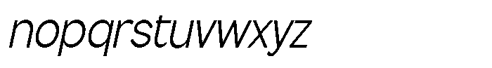 Flova Condensed Italic Font LOWERCASE