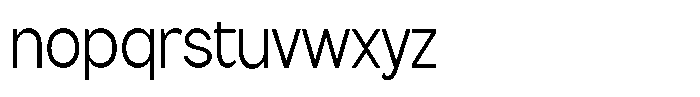Flova Condensed Font LOWERCASE